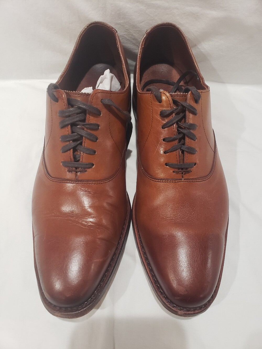 Allen Edmonds Men's Brown Leather Shoes - Carlyle